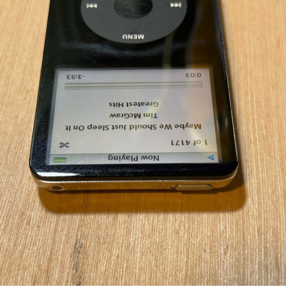 iPod Model:A1136 5thGen 30GB Blk Tested Good w/4171 Songs/Charger Read Info Blw! - Picture 5 of 14